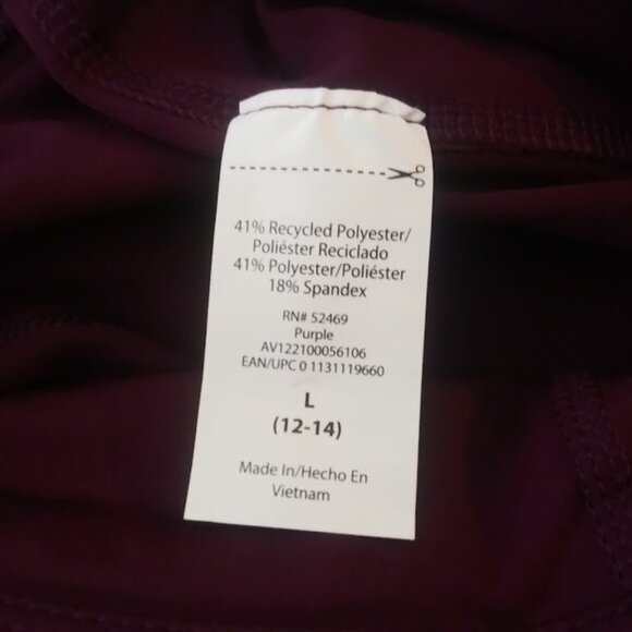Avia women's size L (12-14) purple capri legging pants - Picture 14 of 15